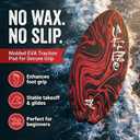 SALT LIFE Wooden Skimboard for Beach Skimming, High-Gloss Coated Wood Skim Board with EVA Traction Pad, Beginner-Friendly for Kids, Teens & Adults, 41in