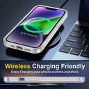 SPIDERCASE for iPhone 14 Case/iPhone 15 Case, [15 FT Military Grade Drop Protection][Non-Slip] 2 Pack [Tempered Glass Screen Protectors+Camera Lens Protectors] Heavy Duty Shockproof Case,Frosted Clear