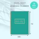 Monthly Planner 2026-2027, 2026 Calendar 18 Months Planner, January 2026 - June 2027, 8.5" x 11", 2026 Academic Calendar Hard PVC Cover with Spiral Bound, Perfect for School & Office for Women & Men
