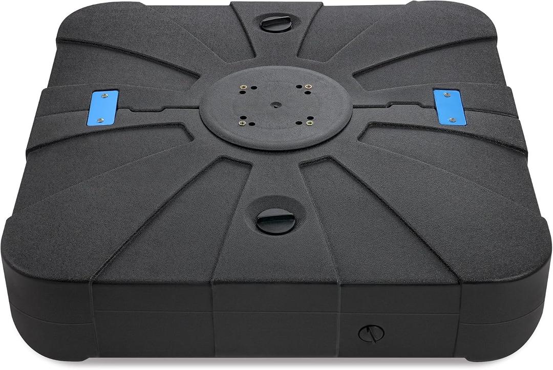 FLAME&SHADE 2-Piece Stand Weight Set for Outdoor Patio Cantilever Offset Umbrella Base 220lbs Black