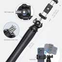 Lamicall Tripod for iPhone - [Ultra-Stable] Aluminium Phone Tripod with Wireless Remote, Mini Flexible Camera Stand Cold Shoe for Video Recording for Pocket 3 4 iPhone GoPro DSLR Camera Mothers Day