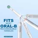 8 Pcs Replacement Toothbrush Heads Compatible with Braun Oral BBrush Heads Compatible with Oral B Pro 1000Genius X and Smart 1500 Series Electric ToothbrushWhite