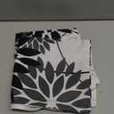 Black Grey Floral Pillow Covers 18x18 Set of 2 Outdoor Waterproof White Colored Decorative Throw Pillows Summer Pillowcase Polyester Cushion Case Decor for Couch Patio Furniture Garden Porch 01L18