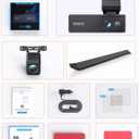 4K 3 Channel Dash Cam Front and Rear,4K+2.5K+1080P Dash Camera for Cars Inside,3.2" Screen Dash Camera for Cars, WiFi APP Control,4 IR Night Vision, G-Sensor, 24H Parking Mode, 64GB SD Card Included