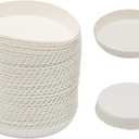 100pcs Disposable Cup Coverware 7.5 X 7.5cm Coffee Cup Drinking Lid Paper Cup Cap for Wedding/Parties//Kitchen (7.5 X 7.5cm)