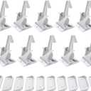 (10 pcs) Upgraded Invisible Baby Safety Proofing Cabinet Latch Locks - No Tools or Drilling Required for Installation, Works with Most Cabinets Drawers and with Countertop