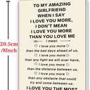 2 x I Love You More Valentines Day Card for Girlfriend, Valentine's day Gifts for Girlfriend (BT-144)
