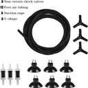 ALEGI Aquarium Sponge Filter 30 Gallon,Quiet Sponge Filter with Air Stone for Betta Fry Shrimp and Small Fish (3 pcs)