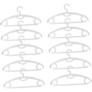 Healifty 2pcs Thick Solid Plastic Non- Garment Hangers Hook Widened Design for Air Drying Clothes Space-Saving Environment-Friendly Rotatable Grey