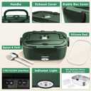 Electric Lunch Box for Adults,80W Heated Lunch Box-1.5L Electric Food Warmers, Portable Food Warmer for Travel & Work, Warming Soup & Reheat, Loncheras para Hombres de Trabajo,1*Container