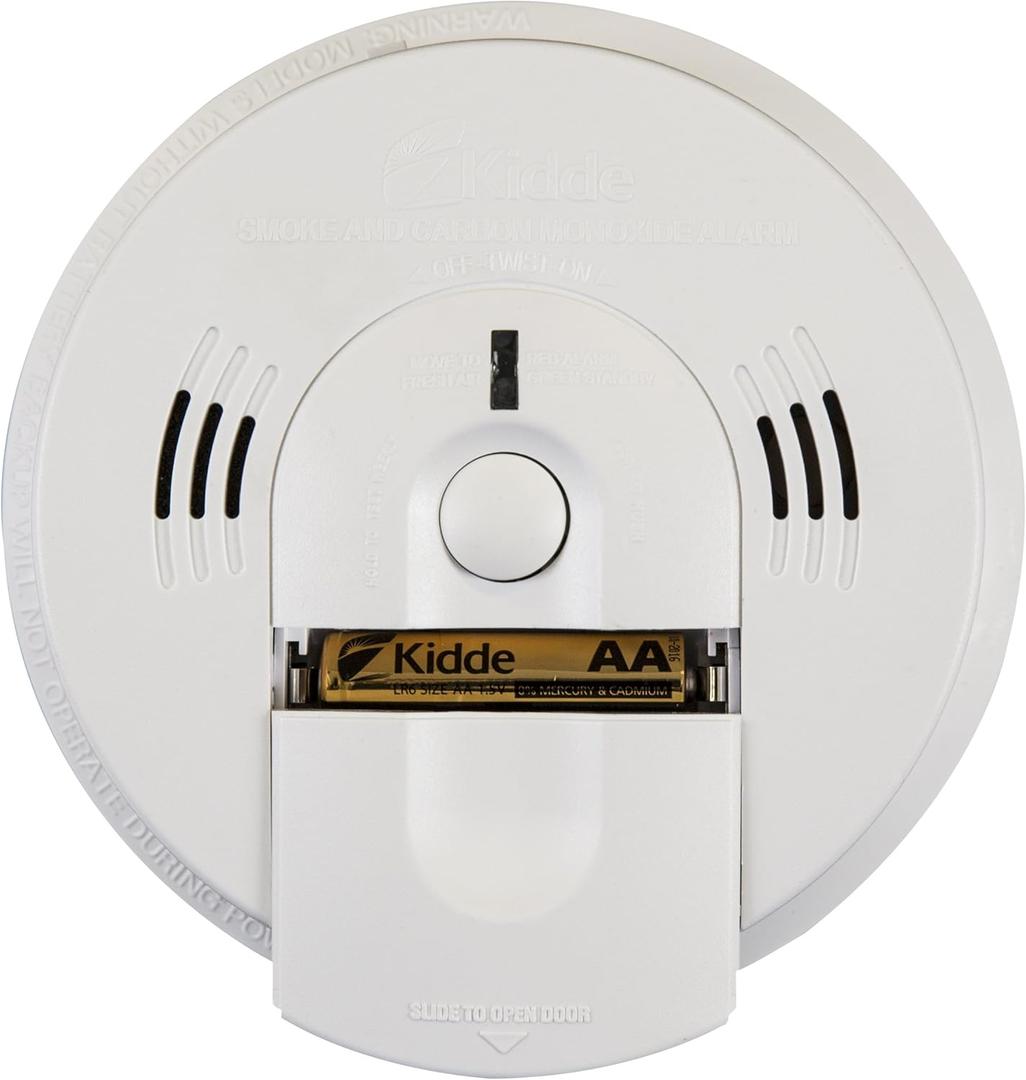 Kidde Intelligent Smoke & Carbon Monoxide Detector, Battery Powered, Combination Smoke & CO Alarm with Voice Alert (White)