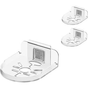 3 Packs Camera Wall Shelf Heavy Duty Adhesive Floating Shelf for Security Camera, Baby Monitor, Mini Speaker Wall Space BracketClear