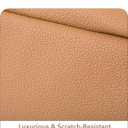 Sylune Classic Makeup Bag  Pebbled Faux Leather Travel Cosmetic Organizer, Water-Resistant Toiletry Bag with Handle, Luxury Gift for Women (Sky Blue)