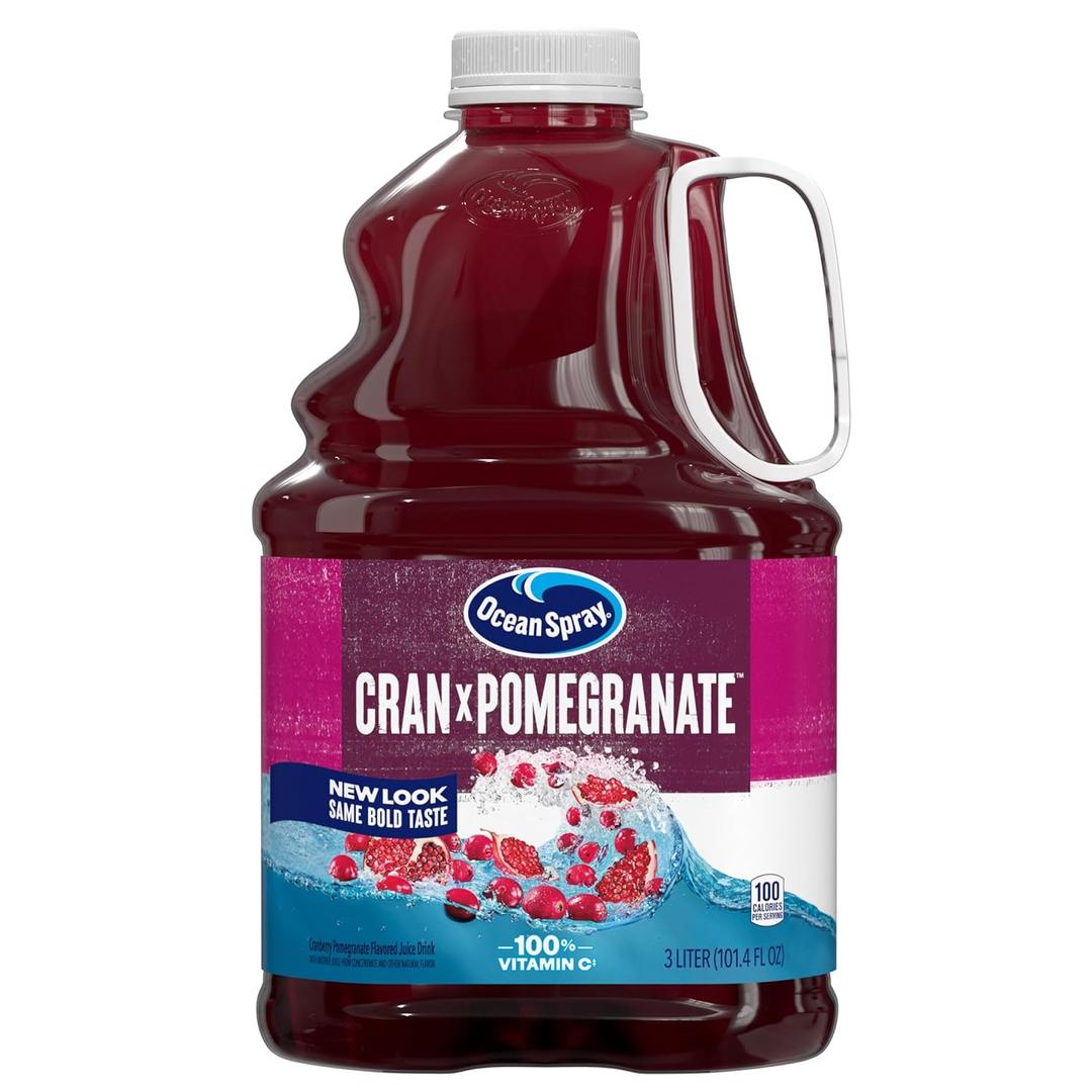 Ocean Spray Cranberry Pomegranate Juice, 101.4-Ounce (Pack of 2) (EXP 09/22/26)