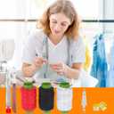 33Pcs Big Eye Steel Needles Set Portable Hand Sewing Kit Suitable for Beginners and Everyday Use, Include 25 Steel Needles, 3 Reels of Thread, Seam Ripper, 2 Needle Threader, 2 Thimbles