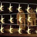 Eid Ramadan String Lights, 40LED Mubarak Lights Moon and Star String Lights Battery Operated Party Festival Fairy Lights for Home Bedroom Wedding Garden Patio Indoor & Outdoor Decorations