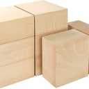 DIRBUY 8 pcs Large Basswood Blocks for Carving and Crafts - 4x4x2 inch DIY Wood Signs - Ideal for Carving Practice, DIY projects