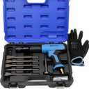 7PCS Air Hammer Kit, Pneumatic Hammers 2500 BPM, Air Hammer Piece Chisel Set with Carrying Case & Gloves