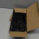 HOUSE DAY Closet Organizers and Storage, 10 Pack Magic Space Saving Hangers Clothes Hanger with 6 Holes Closet Storage for Heavy Clothes, Home & College Dorm Room Essentials for Girls Guys - Black