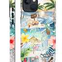Case Designed for iPhone 15, Hybrid 2-Layer Case, Military-Grade Protection Durable Shockproof Anti-Scratch Phone Case, Watercolor Summer Collage