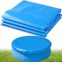 Round Inflatable Above Ground Pool Cover 12FT Round Pool Cover with Drawstring Design for Easy Installation 12 Pool Covers for Above Ground Pools Cover
