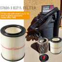 17816 Filter for Craftsman Shop Vac 9-17816 Replacement Filter Fits 5 Gallon and Larger Vacuum Cleaner Wet Dry Air Filter 917816 Filter 2 Pack