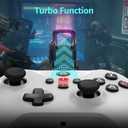 Kamylorus Wired Controller for X-BOX/PC, Hall Effect Joysticks&Triggers Gamepad with Turbo, 3.5mm Headphone Jack/Dual Vibration, Compatible with X-BOX One/S/X, X-BOX Series S/X, PC, IOS, Android Platforms(White, 7.2ft)