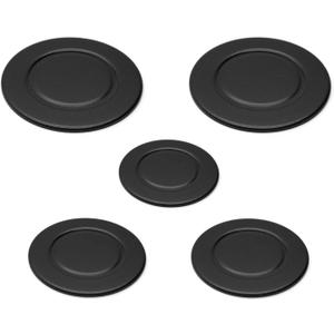 W10832694 Range Surface Burner Cap Set for Whirlpool, Gas Stove Burner Caps 5-Pack