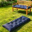 Yddsky 59 Inch Waterproof Indoor/Outdoor Garden Bench Seat Cushions,Thicken Patio Bench Soft Rocking Chairs Pad Lounger Seat for Porch Wicker Loveseat Settee (59x19.6x3.9 Inch,Navy)