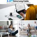 2 Pack USB C Charger Block 60W, 4-Port GaN5 Super Fast Phone Charger, Type C Charging Block PD 20W & QC 20W with 6.6FT USB C Cables for iPhone 17 Air/17/16/15 Pro Max Samsung Galaxy S24