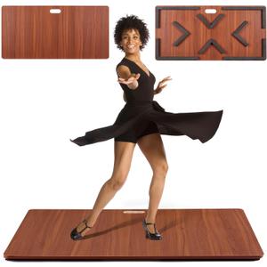 Tap Dance Floor-Portable Dance Floor for Any Surface-Professional Tap Board for Tap Dancing,Ideal for Dancers Home & Outdoor,Portable Stage Platform,Cushioned Base Dance Practice Floor (48*24*0.6)