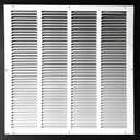 Fits 20x20 Duct Opening Stamped Steel Return Air Grille Vent Cover Grille for Sidewall and Ceiling in White Surface Dimensions: 21.75"W X 21.75"H (20" W x 20" H Duct Opening)