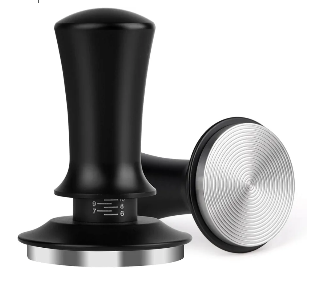 Attsky 51mm Espresso Tamper, Coffee Tamper for Espresso Machine, Espresso Tamp with Spring Loaded Tamper, Depth-adjustable Espresso Hand Tampers 51mm