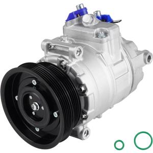 AC Compressor with A/C Clutch Fits for Audi TT 2.5L 12-13, for VW Jetta 05-14, Beetle 09-11 2.0L,Golf 10-14 2.5L, Passat 12-13 2.5L, 2014 2.5L (Comfortline; Trendline), Rabbit 06-09 2.5L