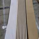 Acoustic Wood Slat Wall Panels - White Oak Soundproof Paneling for Interior Wall Decor, Modern Design, 94" x 12", 4-Pack