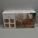 12x12in Storage Baskets Set of 4 Water Hyacinth Baskets, Foldable Handwoven Storage Cubes, Wicker Cube Baskets Laundry Organizer Totes for Home