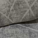 ReaLife Rugs Machine Washable Area Rug Runner - Living Room Bedroom Bathroom Kitchen Entryway Office - Padded Low Pile Stain Resistant Premium - Boho Modern Farmhouse - Tessa - Gray Ivory 2'6" x 8'