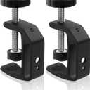 Universal C-Clamp With 1/4 And 3/8 Thread Hole For Desktop Mount Holder LCD Monitor Flash Desks Carts Benches Worktables (2)