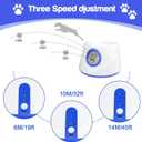 Dog Ball Thrower Launcher, Automatic Ball Launcher for Dogs, 3 Adjustable Distance Settings, Indoor Outdoor Interactive Dog Toys, with 3 2.3-inch Balls, Small/Medium Sized Dog Thrower