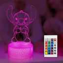 3D Night Light for Kids -16 Colors 3D Illusion Lamp with Remote & Smart Touch,Bedroom Decoration Led Light,Birthday Gifts Holiday Xmas for Teens Boys Girls Kids
