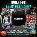 BRAVOBELT Belly Band Holster - by BRAVOBELT Athletic Performance Holster for Running, Jogging, Hiking - G17-43 S&W M&P 40 Shield | for Men & Women (XL - 45" - 55" Belly)