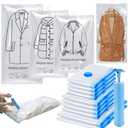 13 Pack Vacuum Storage Bags, Hanging Vacuum Storage Bags for Clothes Suits Dress Jackets Closet, Space Bags for Comforters Blankets