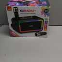 Portable Karaokee Machine 2 Microphones, Outdoor Bluetooth Speaker Karaoke Machine, Karaoke Microphone Machines Kids Adults Wireless PA TF Card/USB Sound Effect Light Outdoor/Indoor Home Party, Black