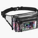 Clear Bag Stadium Approved Large Clear Fanny Pack for Women for Work,Multi-purpose Waist Bag for Travel & Sporting Event