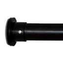 Room/Dividers/Now Tension Curtain Rod, Adjustable Heavy-Duty Tension Rod No Drilling Required, 120-150 Inches, Black Curtain Rods with Strong Hold and Easy Setup for Windows, Closets and Spaces