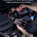 Jump Starter, Battery Jumper Starter Portable, Car Battery Jump Starter with 3 Modes Flashlight, Compass, Power Bank and Jumper Cable
