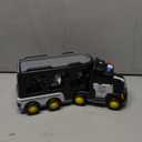 JUKUDAHU Police Truck Toy for 3 4 5 6 Years Old Boys - Carrier Vehicle Toy Set with 3 Small Cars and 1 Helicopter, Kids Friction Powered Car for Age 3-9, Gifts for Boys and Girls