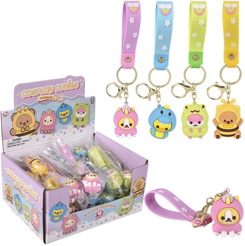 Rhode Island Novelty Kawaii Animal Wristlet Clip On 2" (1 Per Order, Style May Vary)