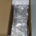 DINGHUO Acrylic Napkin Holder, 7"x 7"x 2.4" Flat Luncheon Napkin Dispenser with Lid, Clear Flip-top Waterproof Paper Napkin Container Organizer for Table, Kitchen, Indoor & Outdoor, Bathroom Vanity