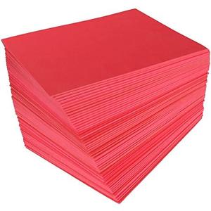LANIAKEA Red EVA Foam Sheets 9x12 Inch, 50 PCS EVA Foam Handicraft Sheets 3MM Thick Craft Foam Sheets for Craft Projects DIY